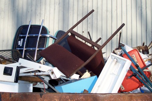 Community members donating furniture in Ascot